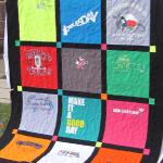 The cost per block for Quilts with cornerstones made from t-shirts is $15.00. 